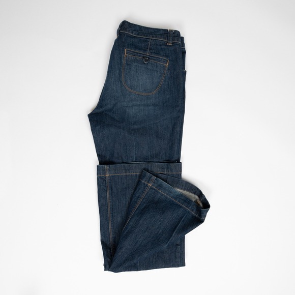 New York & Company Women's Size 10‎ Blue Low Rise Skinny Flare Jeans - Picture 11 of 12